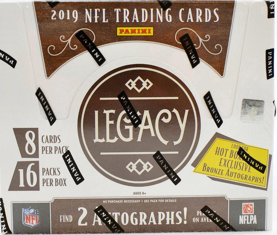 2019 Panini Legacy Football Hobby Box (1 Pack)