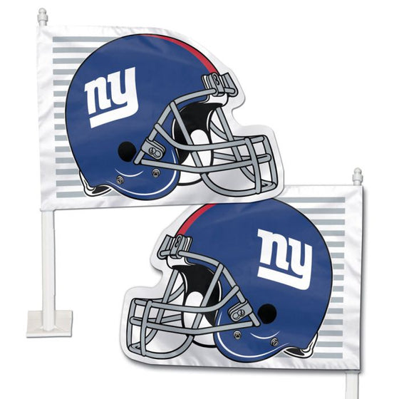 NEW YORK GIANTS SHAPED CAR FLAG - 757 Sports Collectibles