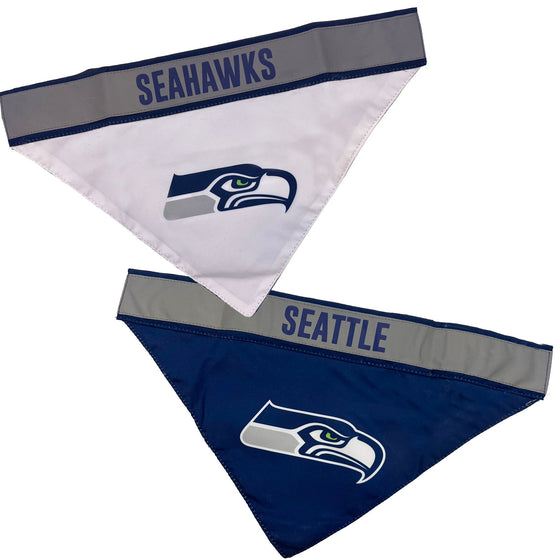 Seattle Seahawks Reflective Reversible Bandana Pets First