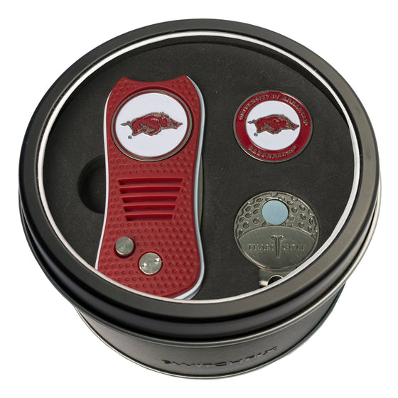 Arkansas Razorbacks Tin Set - Switchfix, Cap Clip, Marker - 757 Sports Collectibles