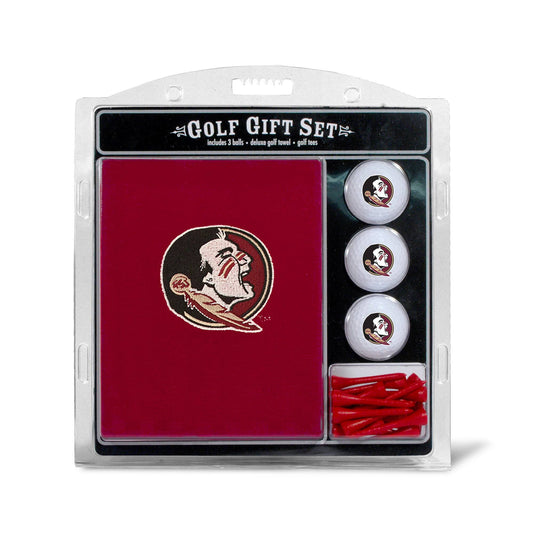 Florida State Seminoles Embroidered Golf Towel, 3 Golf Ball, And Golf Tee Set - 757 Sports Collectibles