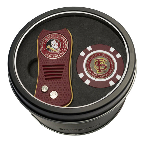 Florida State Seminoles Tin Set - Switchfix, Golf Chip - 757 Sports Collectibles