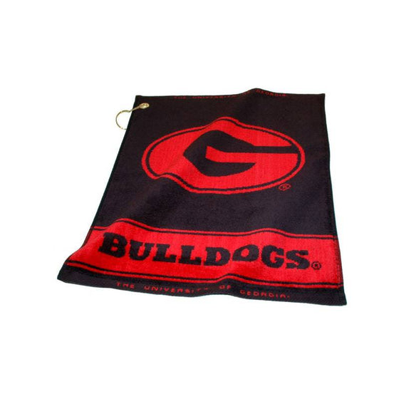 Georgia Bulldogs Jacquard Woven Golf Towel - 757 Sports Collectibles