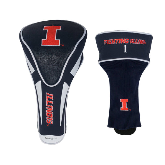 Illinois Fighting Illini Single Apex Driver Head Cover - 757 Sports Collectibles