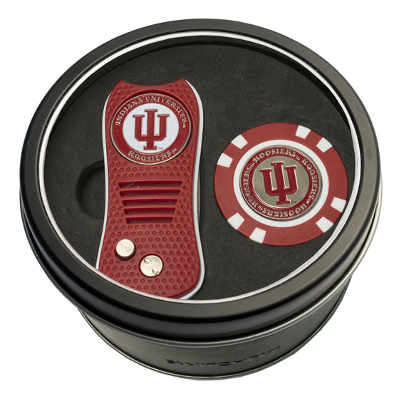 Indiana Hoosiers Tin Set - Switchfix, Golf Chip - 757 Sports Collectibles