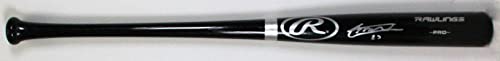 Vladimir Guerrero Jr. Autographed Black Rawlings Pro Baseball Bat-JSA Silver - 757 Sports Collectibles