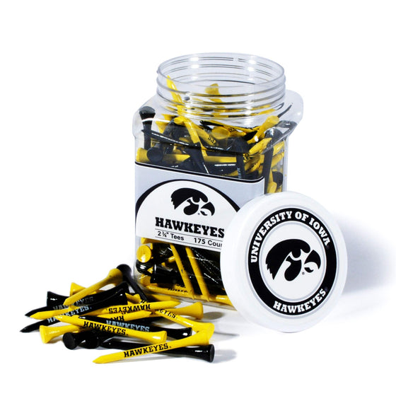 Iowa Hawkeyes Jar Of 175 Golf Tees - 757 Sports Collectibles