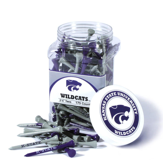 Kansas State Wildcats Jar Of 175 Golf Tees - 757 Sports Collectibles