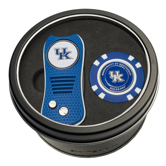 Kentucky Wildcats Tin Set - Switchfix, Golf Chip - 757 Sports Collectibles