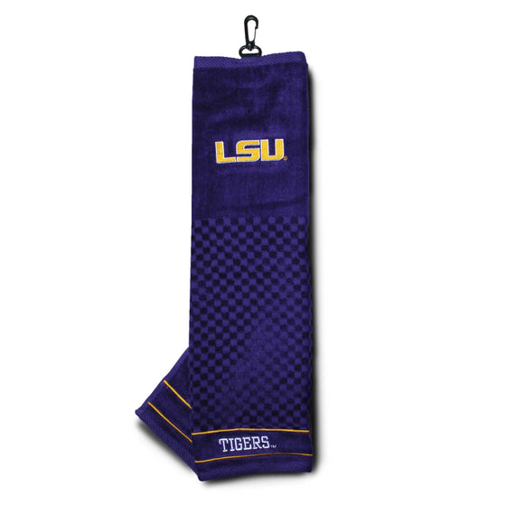 LSU Tigers Embroidered Golf Towel - 757 Sports Collectibles