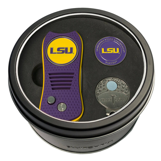 LSU Tigers Tin Set - Switchfix, Cap Clip, Marker - 757 Sports Collectibles