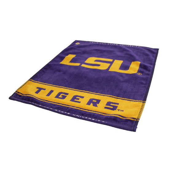 LSU Tigers Jacquard Woven Golf Towel - 757 Sports Collectibles