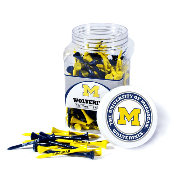 Michigan Wolverines Jar Of 175 Golf Tees - 757 Sports Collectibles