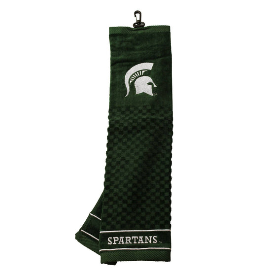 Michigan State Spartans Embroidered Golf Towel - 757 Sports Collectibles