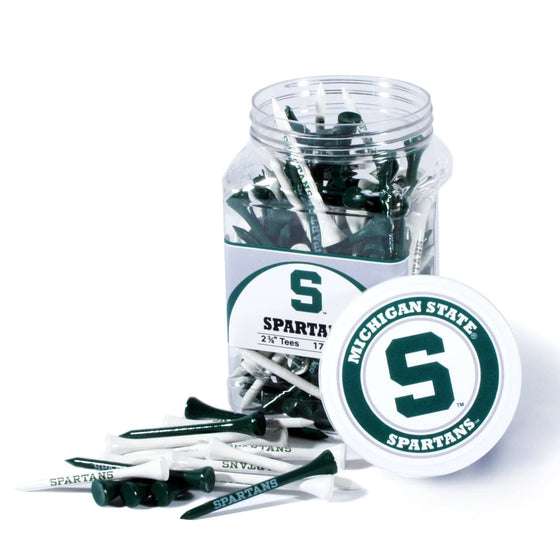 Michigan State Spartans Jar Of 175 Golf Tees - 757 Sports Collectibles