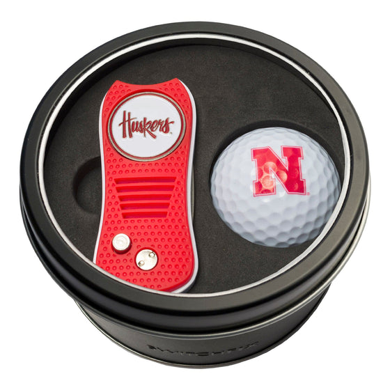 Nebraska Cornhuskers Tin Set - Switchfix, Golf Ball - 757 Sports Collectibles