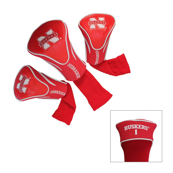 Nebraska Cornhuskers 3 Pack Contour Head Covers - 757 Sports Collectibles