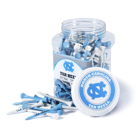 North Carolina Tar Heels Jar Of 175 Golf Tees - 757 Sports Collectibles