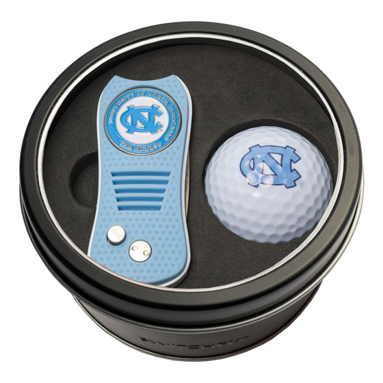 North Carolina Tar Heels Tin Set - Switchfix, Golf Ball - 757 Sports Collectibles