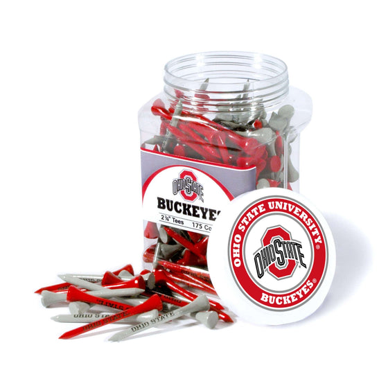 Ohio State Buckeyes Jar Of 175 Golf Tees - 757 Sports Collectibles