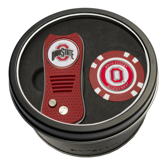 Ohio State Buckeyes Tin Set - Switchfix, Golf Chip - 757 Sports Collectibles