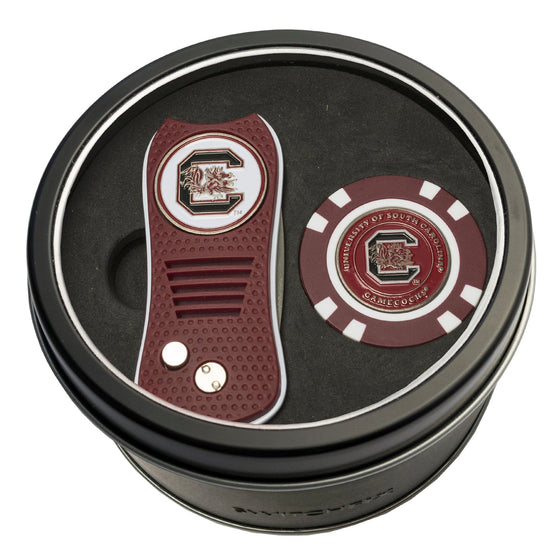 South Carolina Gamecocks Tin Set - Switchfix, Golf Chip - 757 Sports Collectibles