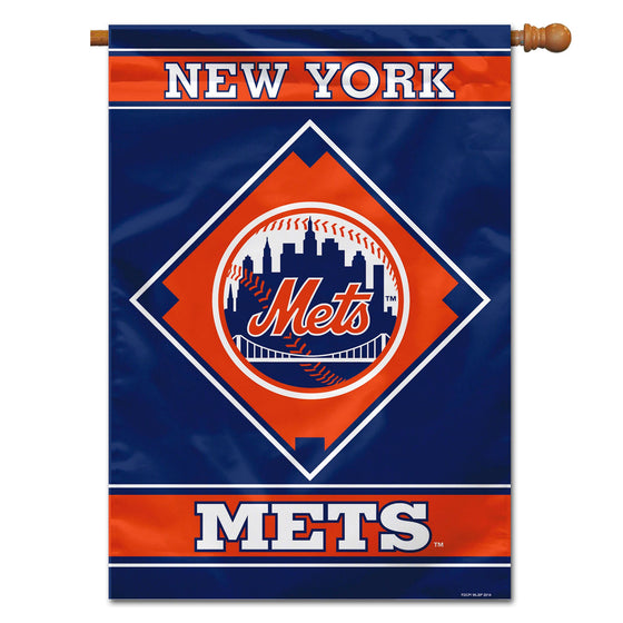 New York Mets Flag 28x40 House 1-Sided CO