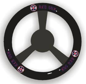 Boston Red Sox Steering Wheel Cover - Leather (CDG) - 757 Sports Collectibles