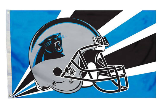 Carolina Panthers Flag 3x5 Helmet Design (CDG) - 757 Sports Collectibles