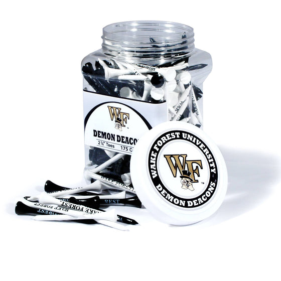 Wake Forest Demon Deacons Jar Of 175 Golf Tees - 757 Sports Collectibles