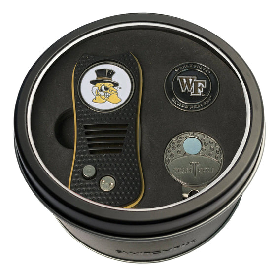 Wake Forest Demon Deacons Tin Set - Switchfix, Cap Clip, Marker - 757 Sports Collectibles