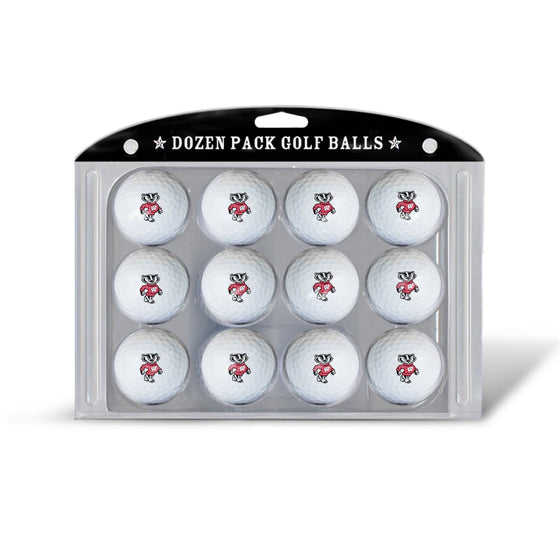 Wisconsin Badgers Golf Balls, 12 Pack - 757 Sports Collectibles