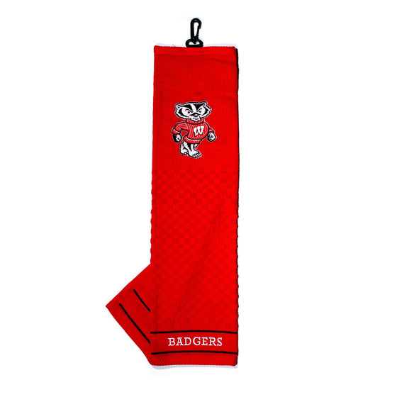 Wisconsin Badgers Embroidered Golf Towel - 757 Sports Collectibles