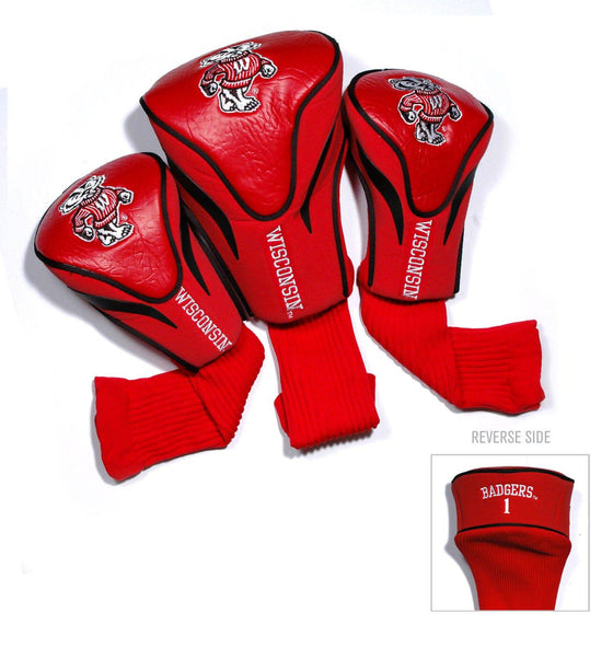 Wisconsin Badgers 3 Pack Contour Head Covers - 757 Sports Collectibles
