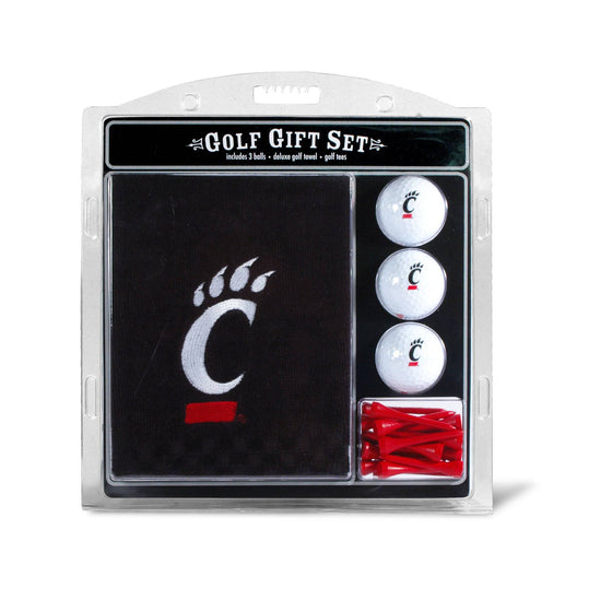 Cincinnati Bearcats Embroidered Golf Towel, 3 Golf Ball, And Golf Tee Set - 757 Sports Collectibles