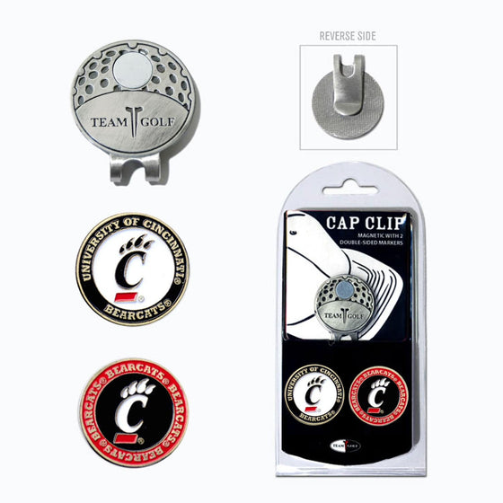 Cincinnati Bearcats Cap Clip With 2 Golf Ball Markers - 757 Sports Collectibles