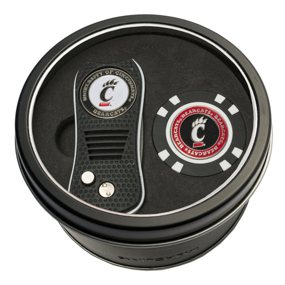 Cincinnati Bearcats Tin Set - Switchfix, Golf Chip - 757 Sports Collectibles