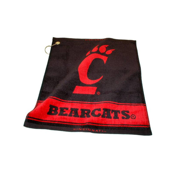 Cincinnati Bearcats Jacquard Woven Golf Towel - 757 Sports Collectibles