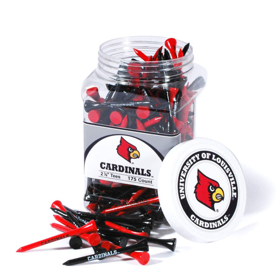 Louisville Cardinals Jar Of 175 Golf Tees - 757 Sports Collectibles