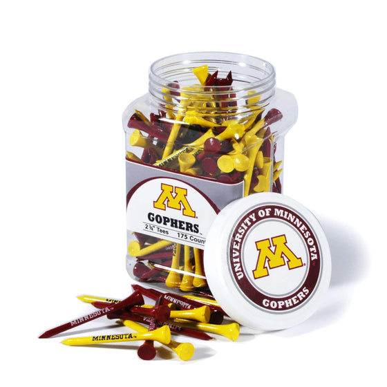 Minnesota Golden Gophers Jar Of 175 Golf Tees - 757 Sports Collectibles