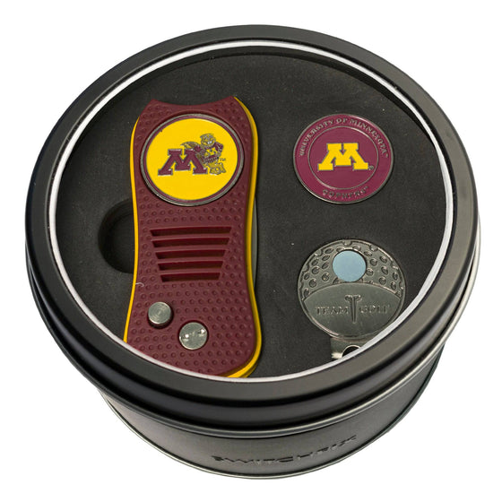 Minnesota Golden Gophers Tin Set - Switchfix, Cap Clip, Marker - 757 Sports Collectibles