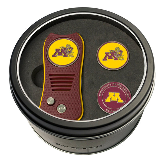 Minnesota Golden Gophers Tin Set - Switchfix, 2 Markers - 757 Sports Collectibles