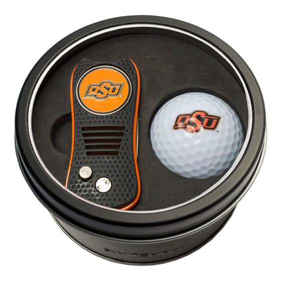 Oklahoma State Cowboys Tin Set - Switchfix, Golf Ball - 757 Sports Collectibles