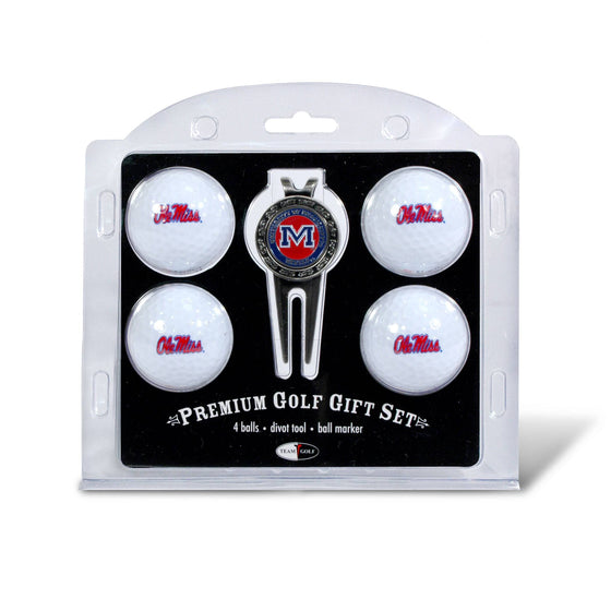 Ole Miss Rebels 4 Golf Ball And Divot Tool Set - 757 Sports Collectibles