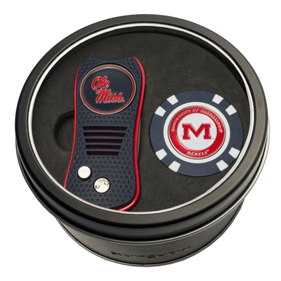 Ole Miss Rebels Tin Set - Switchfix, Golf Chip - 757 Sports Collectibles