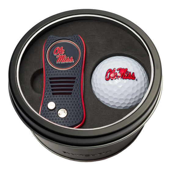 Ole Miss Rebels Tin Set - Switchfix, Golf Ball - 757 Sports Collectibles