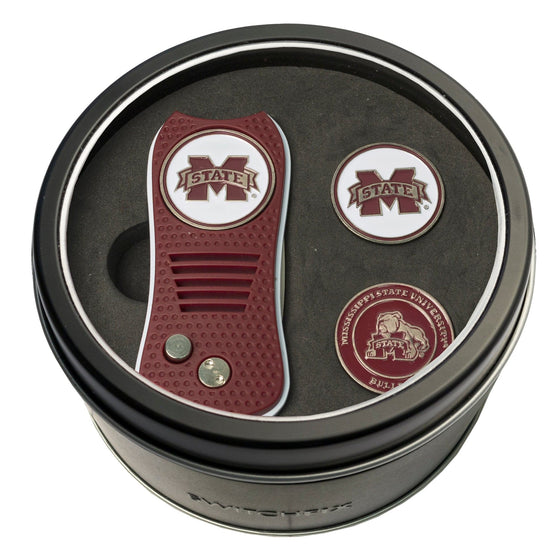 Mississippi State Bulldogs Tin Set - Switchfix, 2 Markers - 757 Sports Collectibles