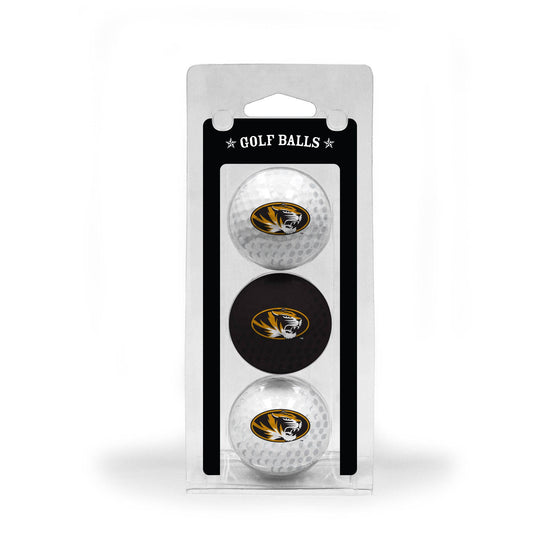 Missouri Tigers 3 Golf Ball Pack - 757 Sports Collectibles