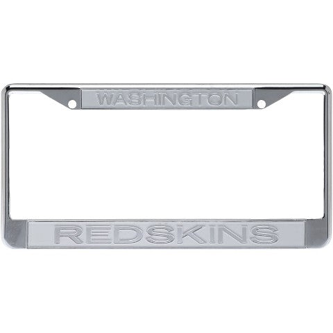 Washington Redskins Frost Laser Cut License Plate Frame