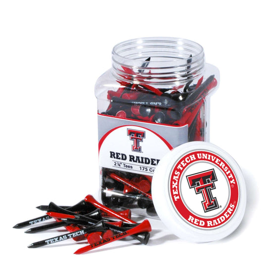 Texas Tech Red Raiders Jar Of 175 Golf Tees - 757 Sports Collectibles